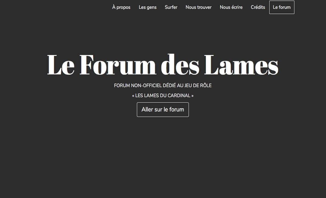 Cliquez pour ré-afficher cette page d’accueil